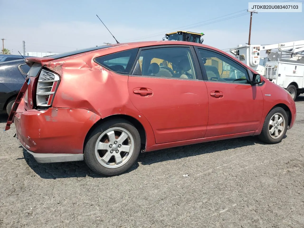 2008 Toyota Prius VIN: JTDKB20U083407103 Lot: 70969604