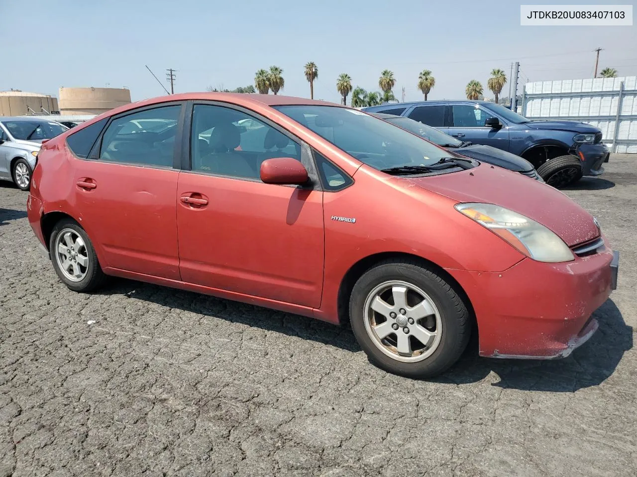 2008 Toyota Prius VIN: JTDKB20U083407103 Lot: 70969604