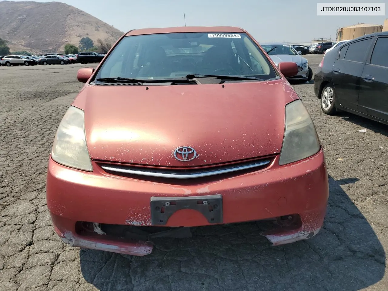 2008 Toyota Prius VIN: JTDKB20U083407103 Lot: 70969604