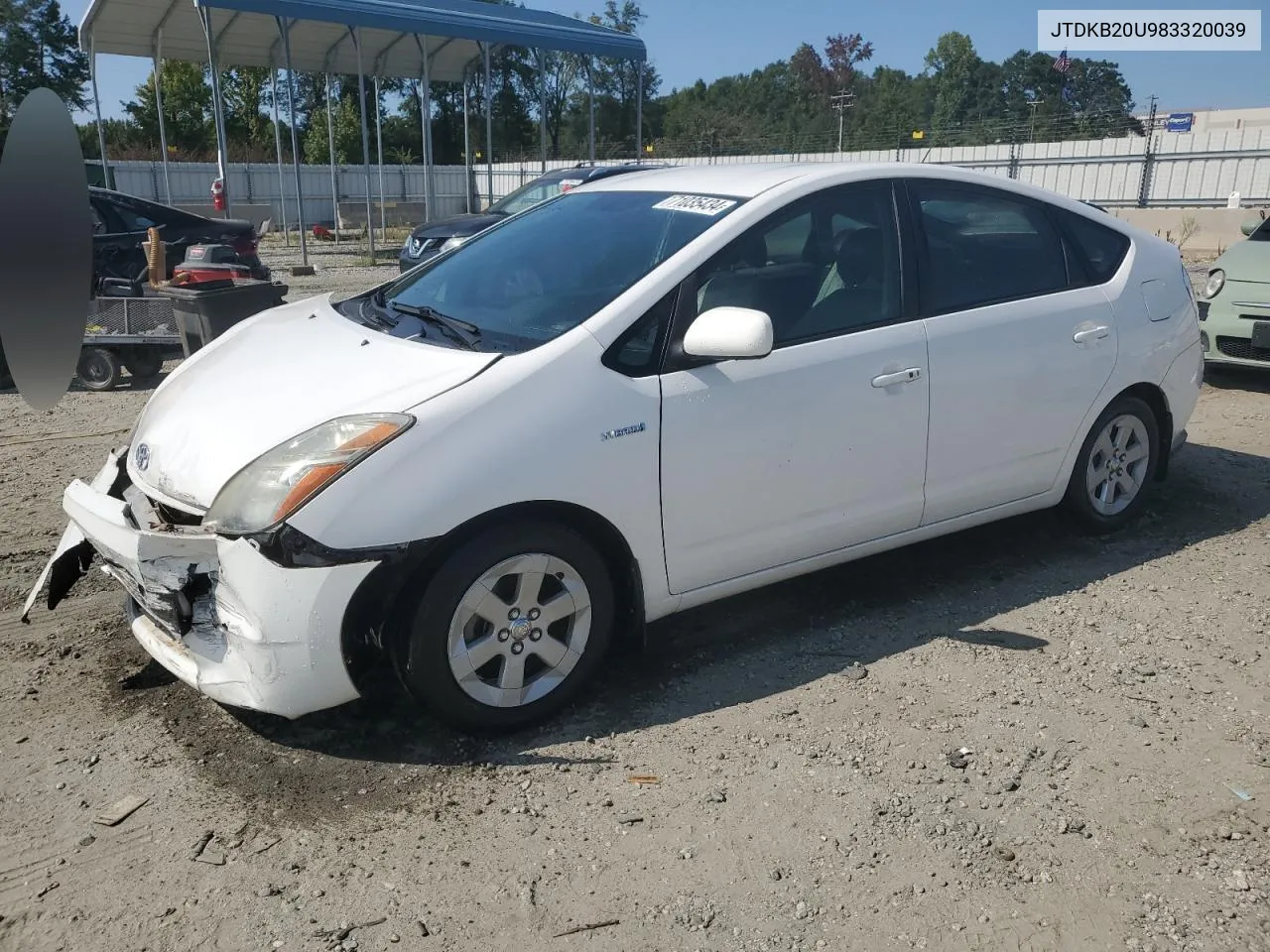 2008 Toyota Prius VIN: JTDKB20U983320039 Lot: 71035434