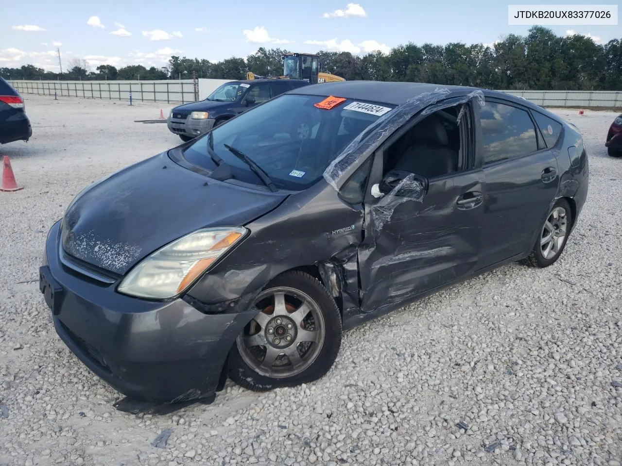 2008 Toyota Prius VIN: JTDKB20UX83377026 Lot: 71444624