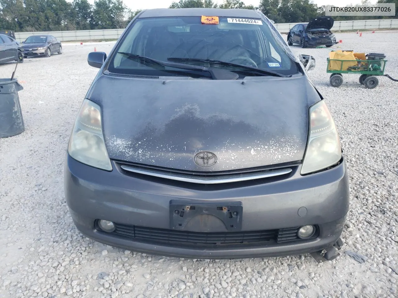 2008 Toyota Prius VIN: JTDKB20UX83377026 Lot: 71444624