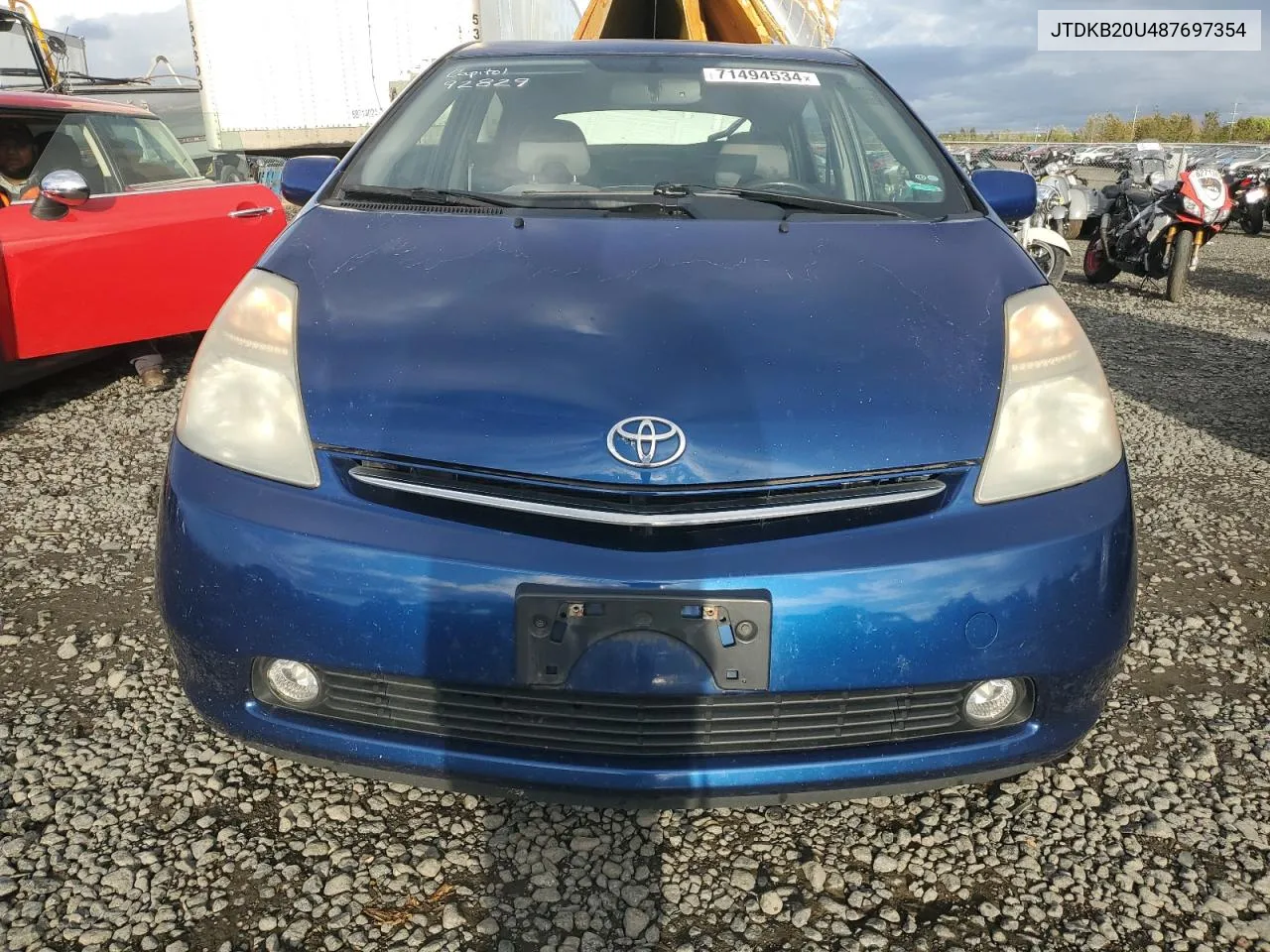 2008 Toyota Prius VIN: JTDKB20U487697354 Lot: 71494534