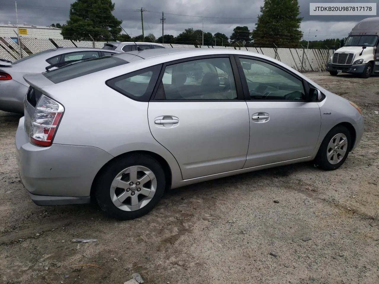 2008 Toyota Prius VIN: JTDKB20U987817178 Lot: 71721104