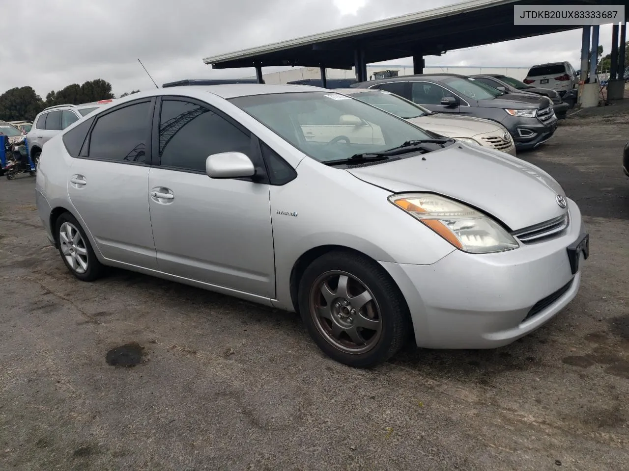 2008 Toyota Prius VIN: JTDKB20UX83333687 Lot: 71794584