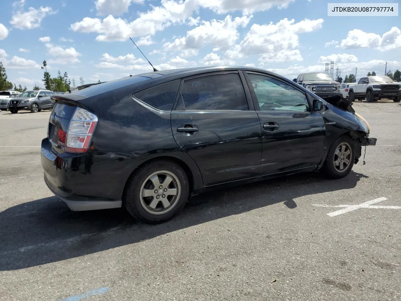 2008 Toyota Prius VIN: JTDKB20U087797774 Lot: 71804604