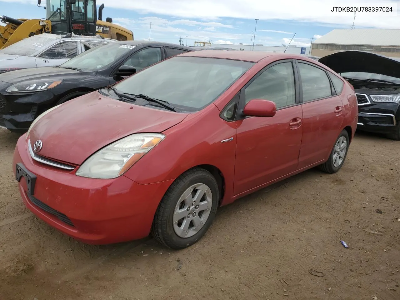 2008 Toyota Prius VIN: JTDKB20U783397024 Lot: 71873774