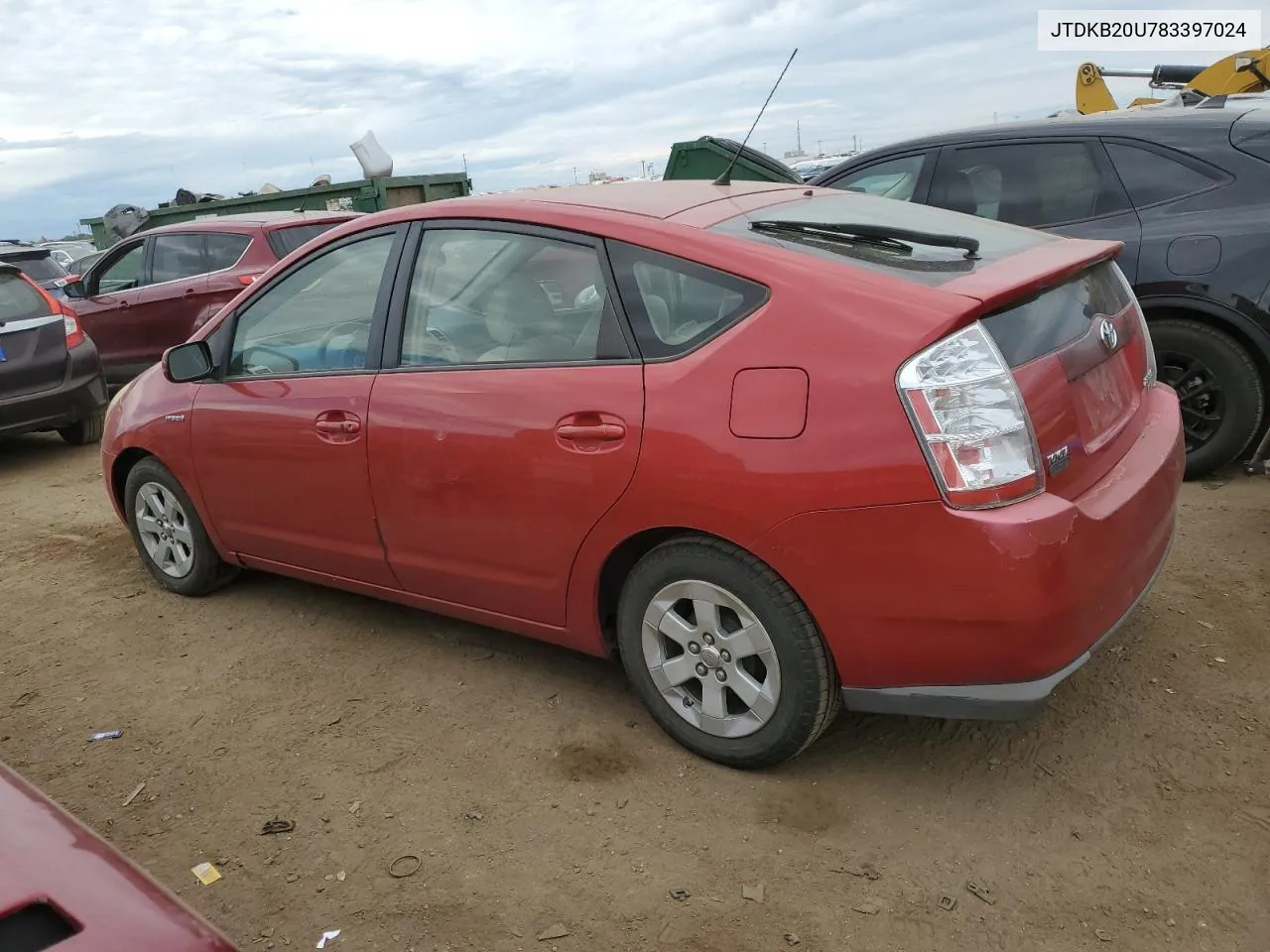 2008 Toyota Prius VIN: JTDKB20U783397024 Lot: 71873774