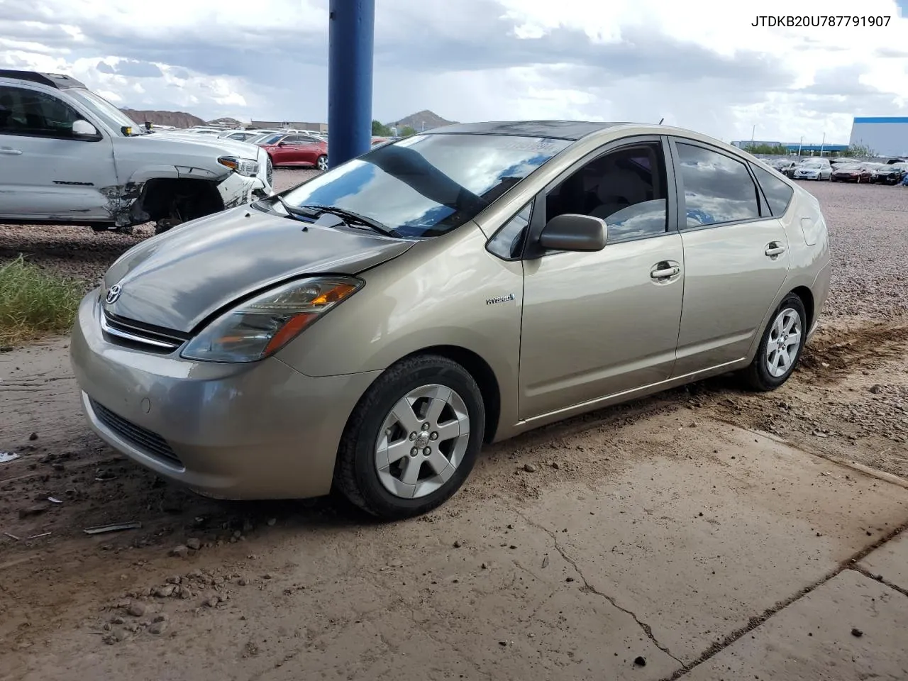 2008 Toyota Prius VIN: JTDKB20U787791907 Lot: 71951894