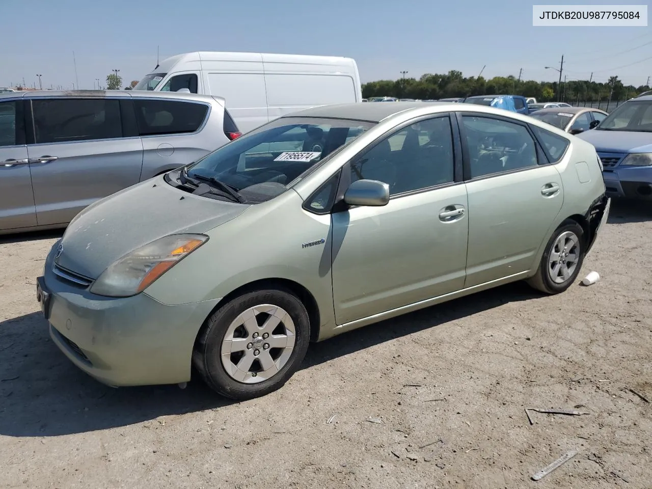 2008 Toyota Prius VIN: JTDKB20U987795084 Lot: 71956574