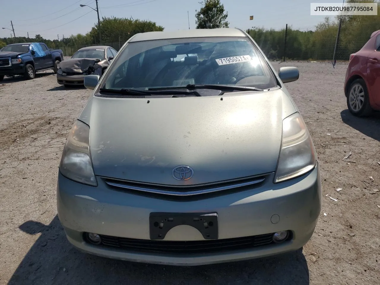 2008 Toyota Prius VIN: JTDKB20U987795084 Lot: 71956574