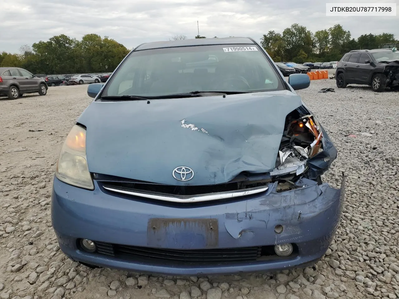 2008 Toyota Prius VIN: JTDKB20U787717998 Lot: 71990514