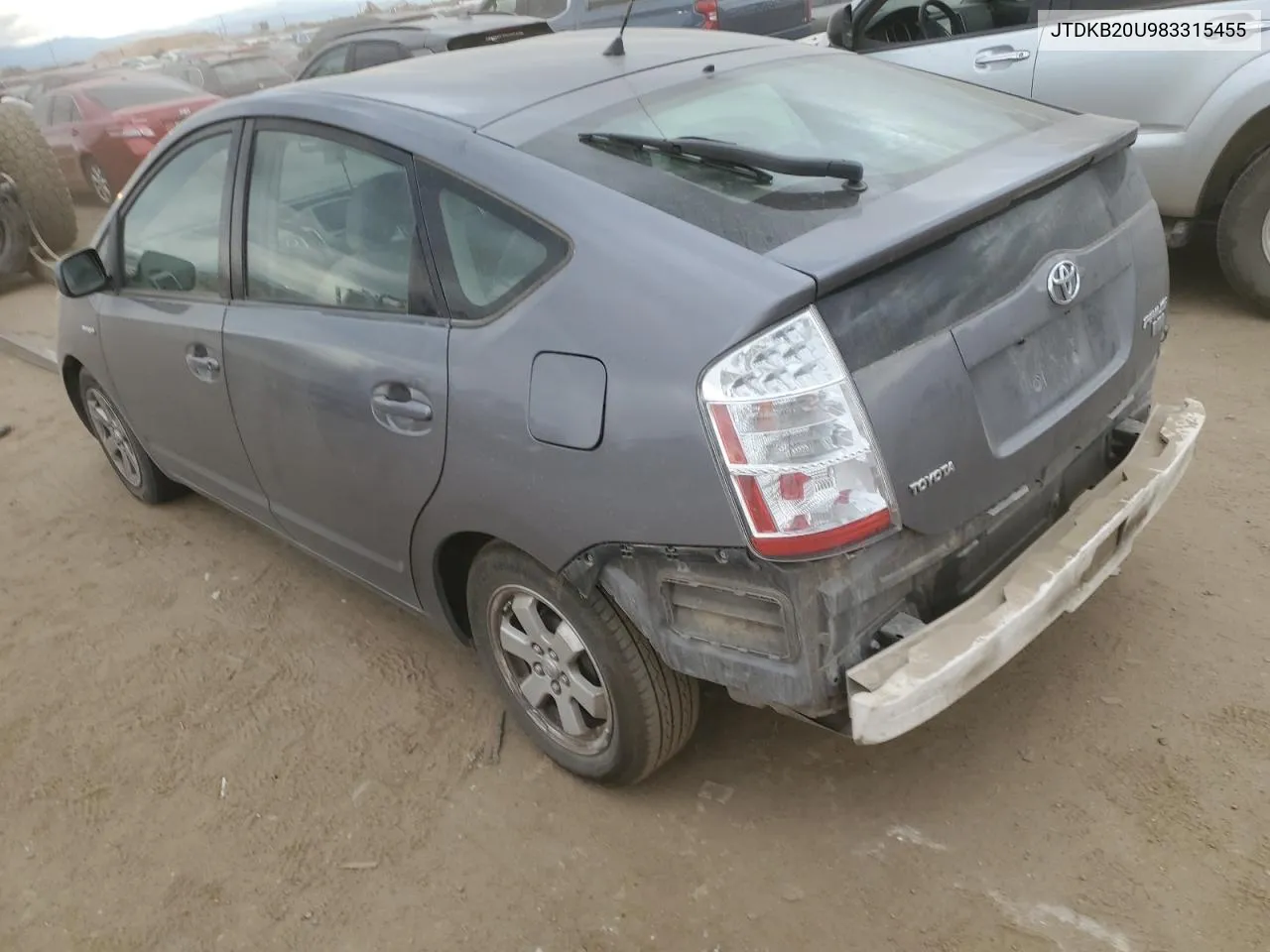 2008 Toyota Prius VIN: JTDKB20U983315455 Lot: 72095494