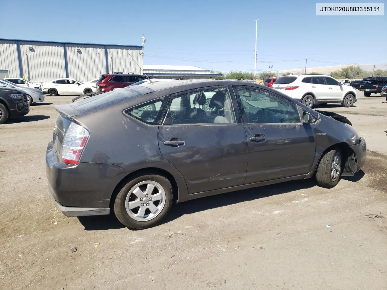 2008 Toyota Prius VIN: JTDKB20U883355154 Lot: 72224904