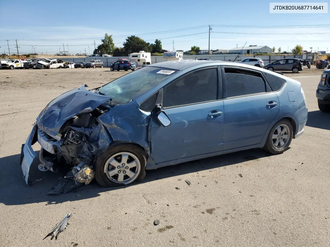 2008 Toyota Prius VIN: JTDKB20U687714641 Lot: 72466924