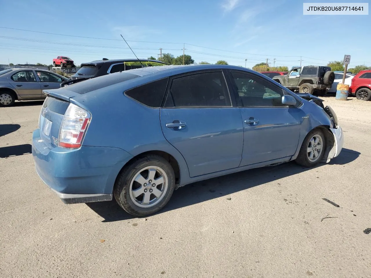 2008 Toyota Prius VIN: JTDKB20U687714641 Lot: 72466924