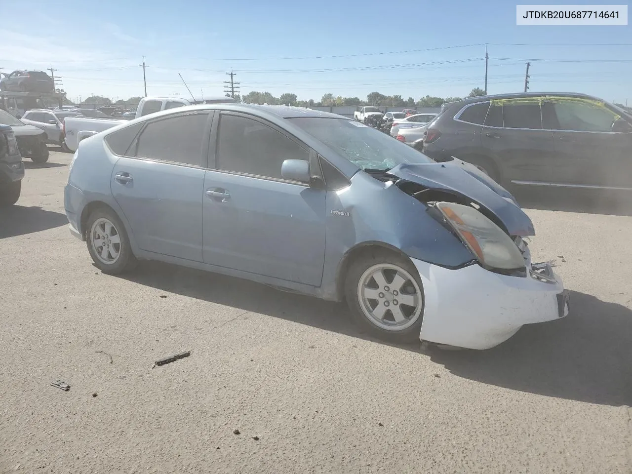 2008 Toyota Prius VIN: JTDKB20U687714641 Lot: 72466924