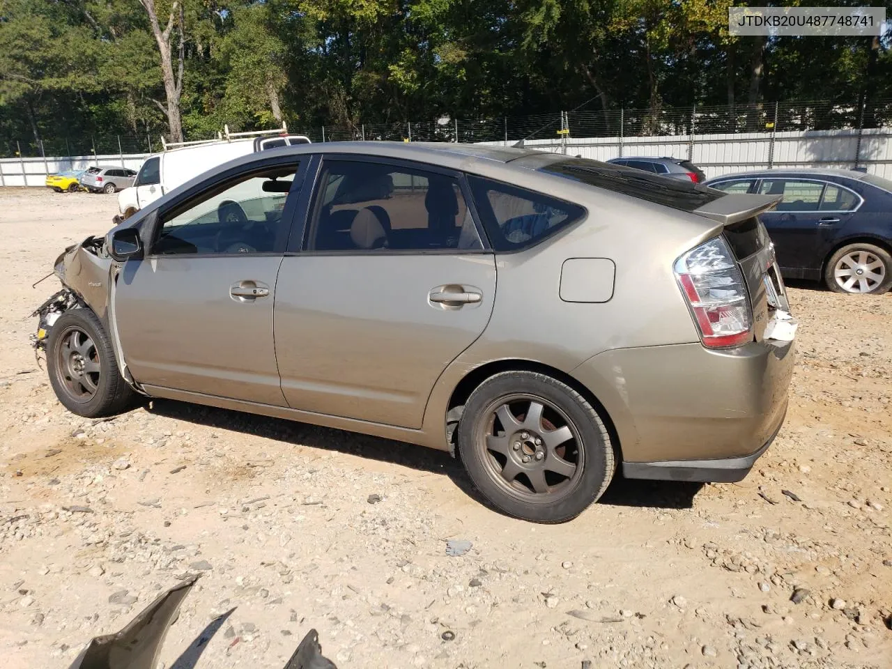 2008 Toyota Prius VIN: JTDKB20U487748741 Lot: 72499874