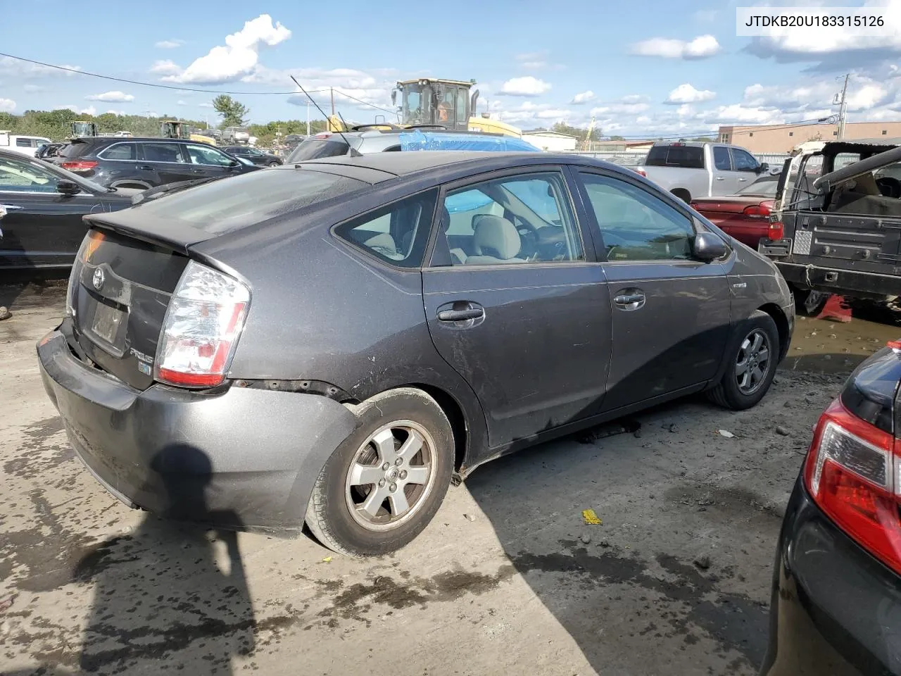 2008 Toyota Prius VIN: JTDKB20U183315126 Lot: 72539214