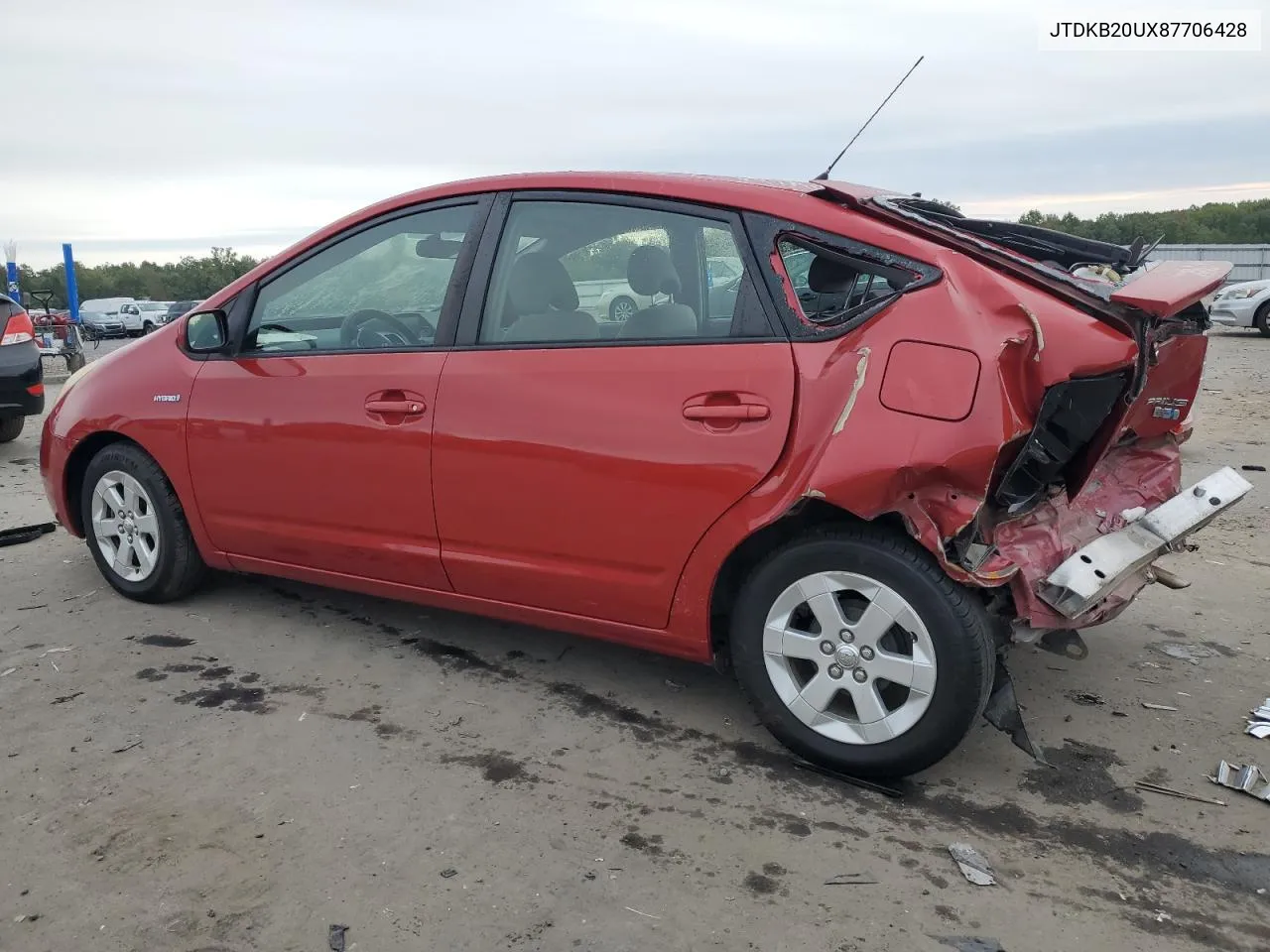 2008 Toyota Prius VIN: JTDKB20UX87706428 Lot: 72541594