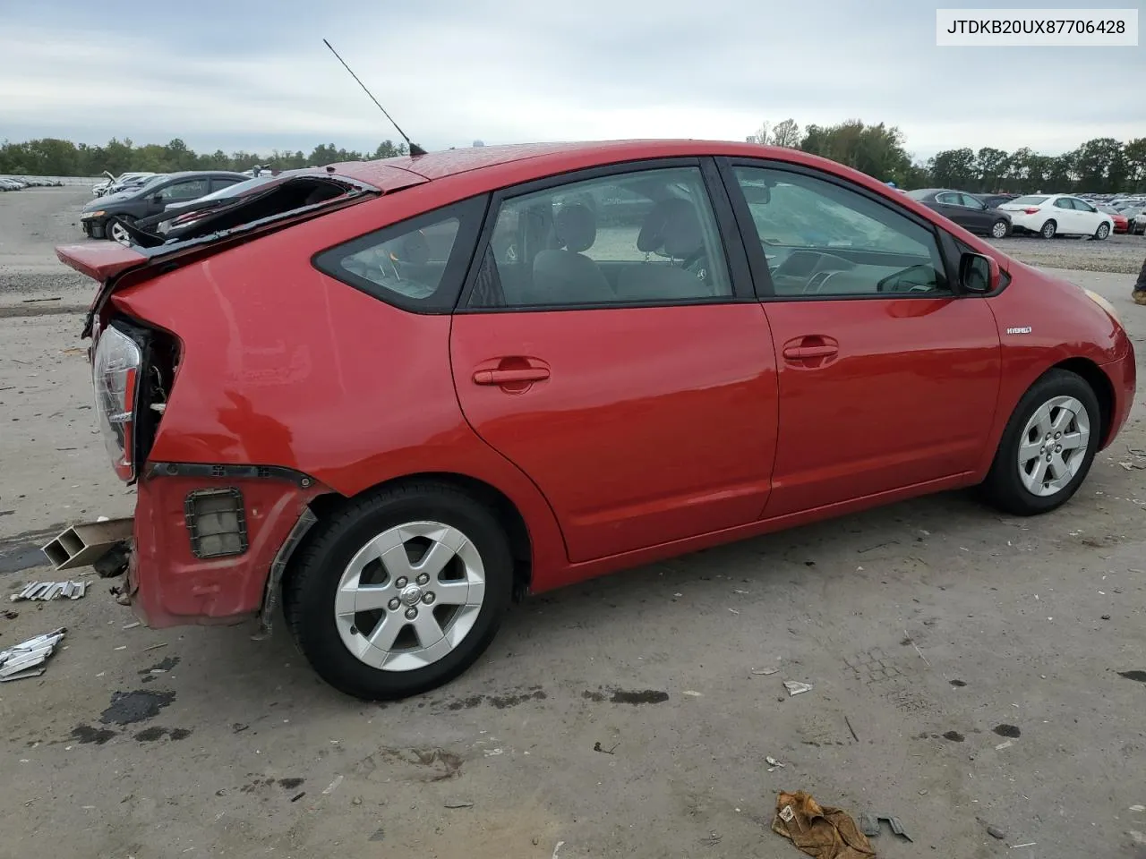 2008 Toyota Prius VIN: JTDKB20UX87706428 Lot: 72541594