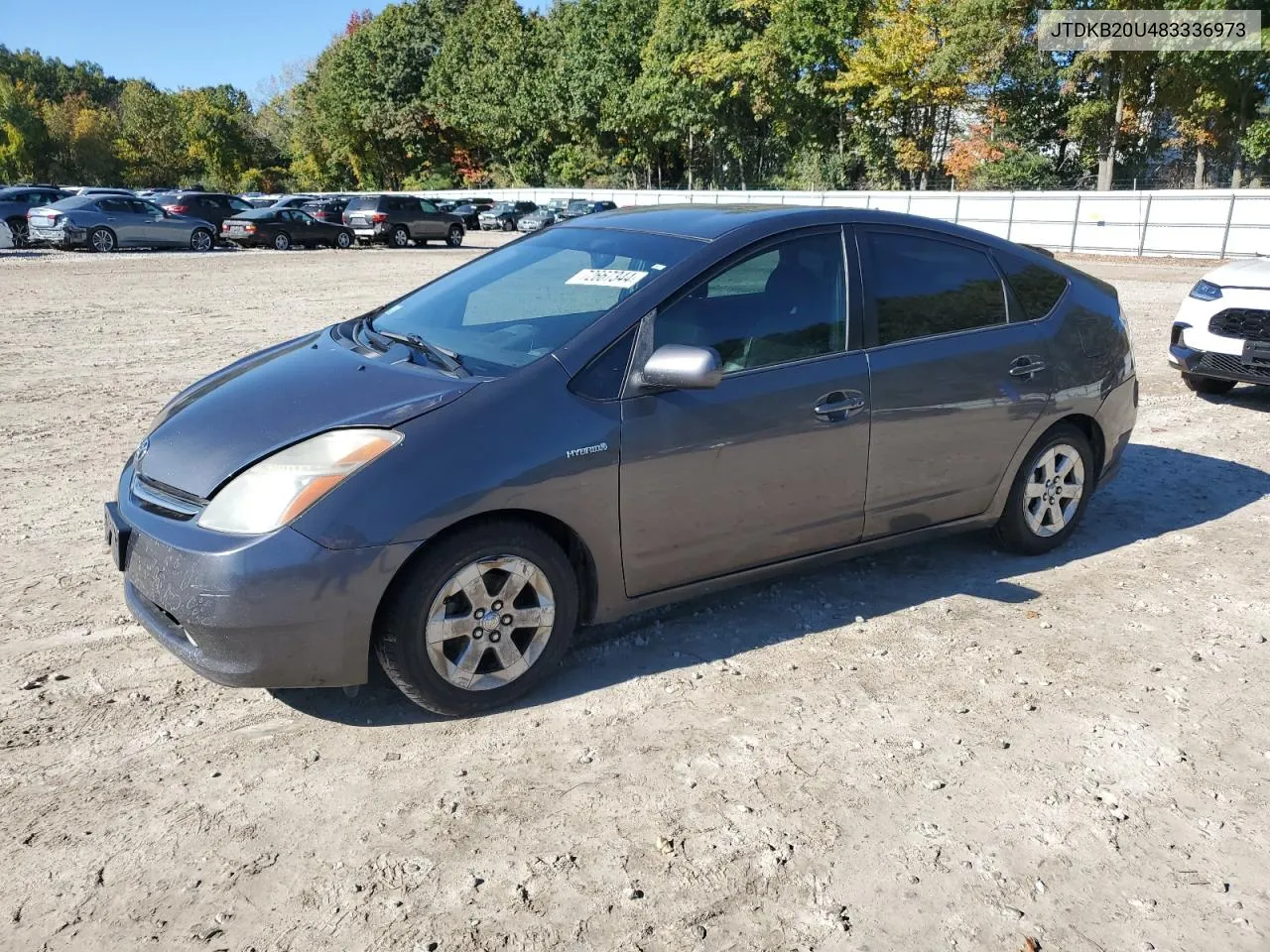 2008 Toyota Prius VIN: JTDKB20U483336973 Lot: 72667344