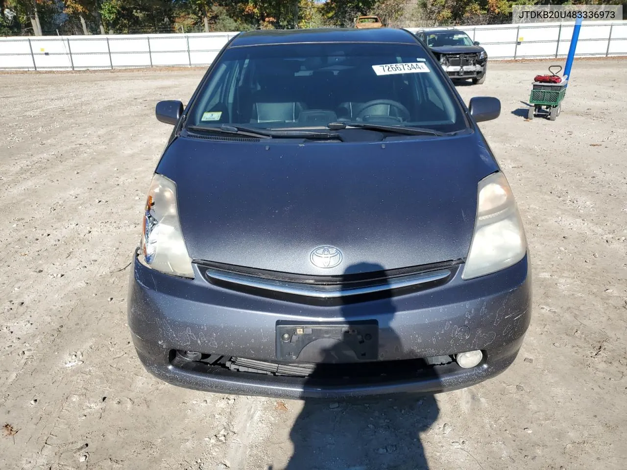 2008 Toyota Prius VIN: JTDKB20U483336973 Lot: 72667344