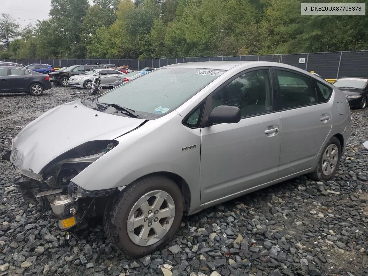 2008 Toyota Prius VIN: JTDKB20UX87708373 Lot: 72676364