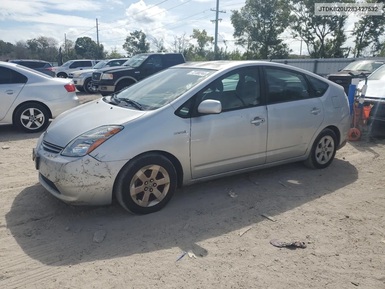 2008 Toyota Prius VIN: JTDKB20U283427532 Lot: 72700244