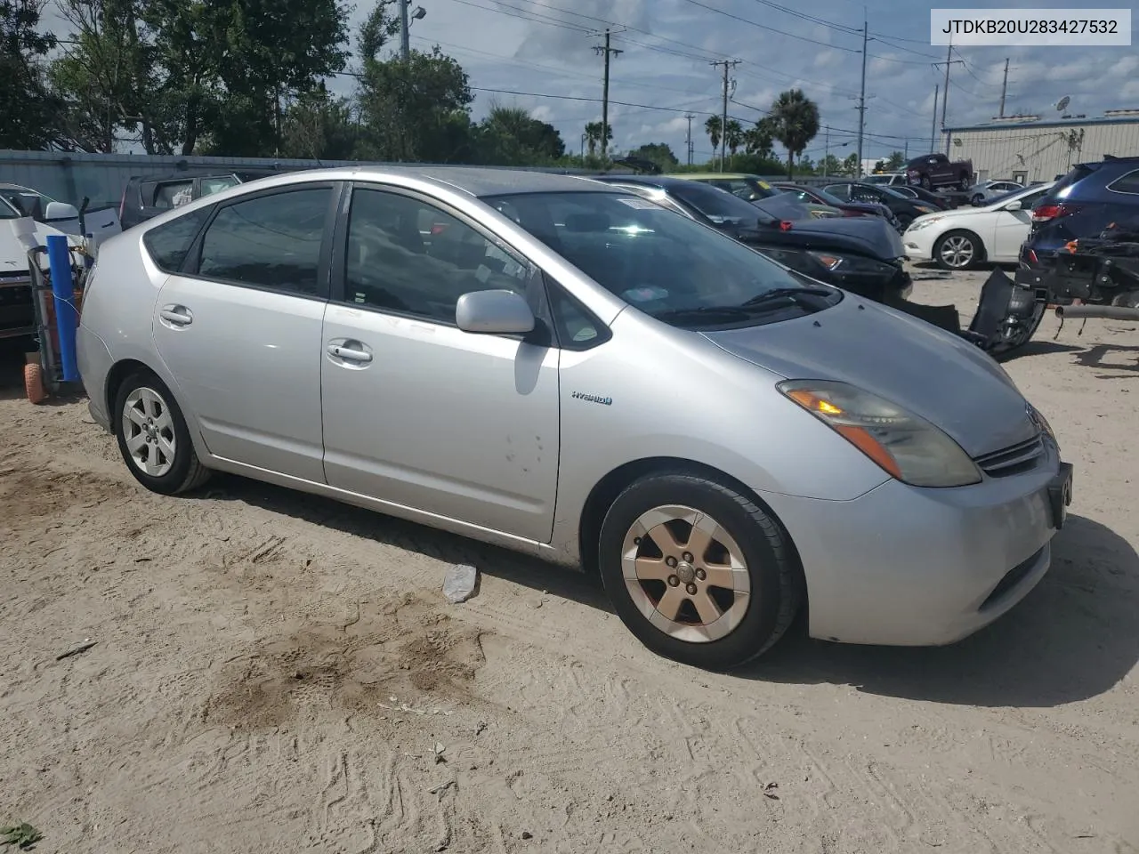 2008 Toyota Prius VIN: JTDKB20U283427532 Lot: 72700244