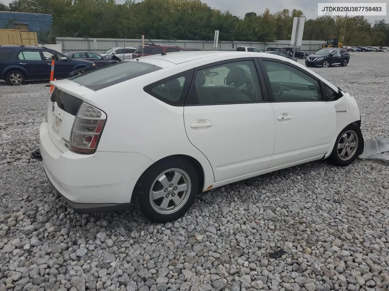 2008 Toyota Prius VIN: JTDKB20U387758483 Lot: 72732854