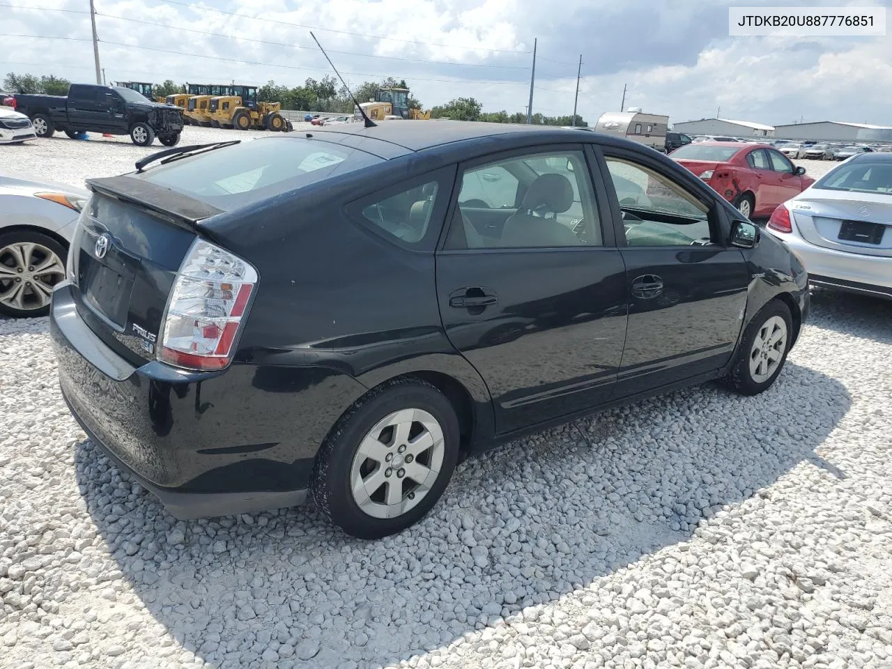 2008 Toyota Prius VIN: JTDKB20U887776851 Lot: 72741214