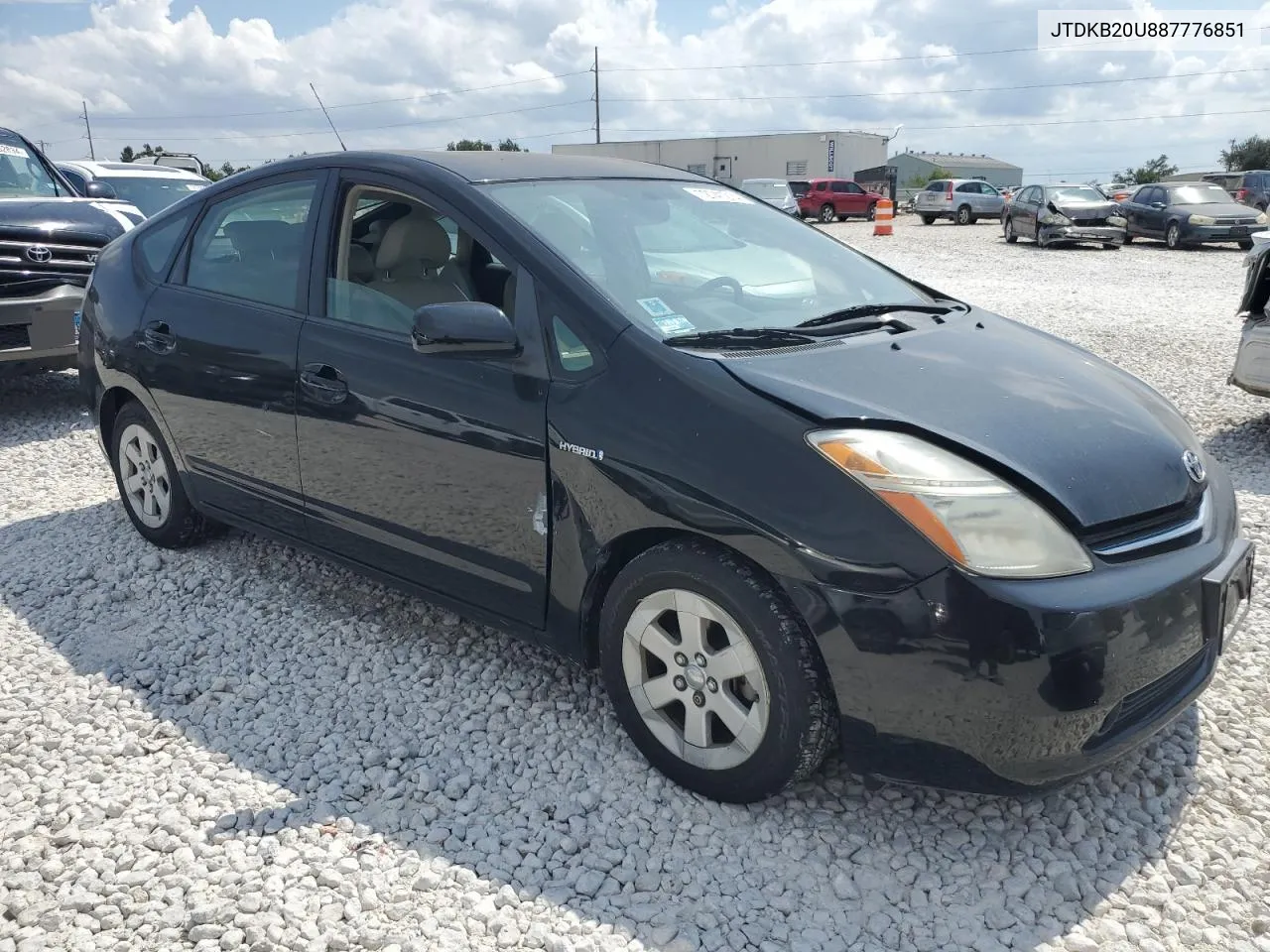 2008 Toyota Prius VIN: JTDKB20U887776851 Lot: 72741214