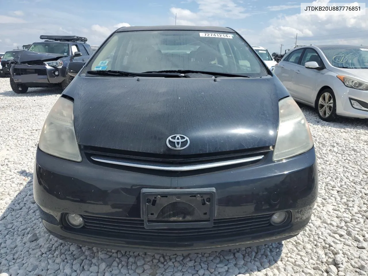 2008 Toyota Prius VIN: JTDKB20U887776851 Lot: 72741214