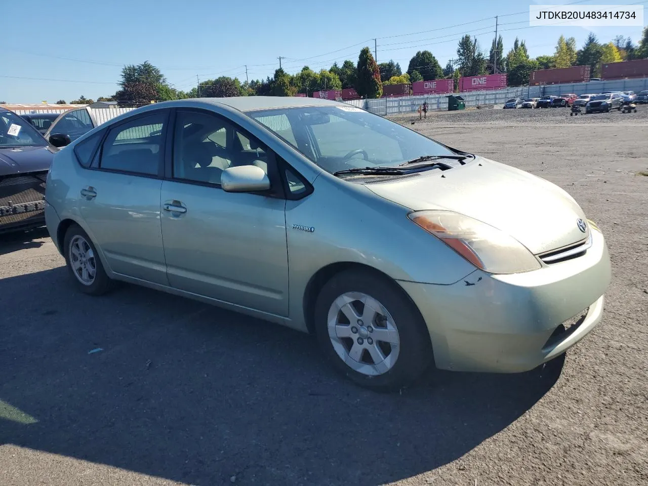 2008 Toyota Prius VIN: JTDKB20U483414734 Lot: 72859874