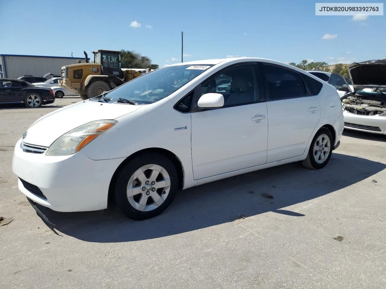 2008 Toyota Prius VIN: JTDKB20U983392763 Lot: 72952014