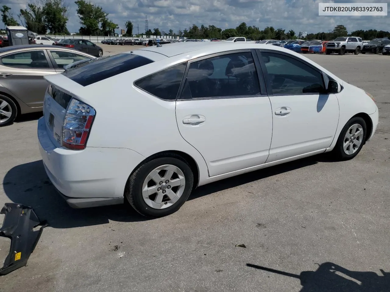 2008 Toyota Prius VIN: JTDKB20U983392763 Lot: 72952014