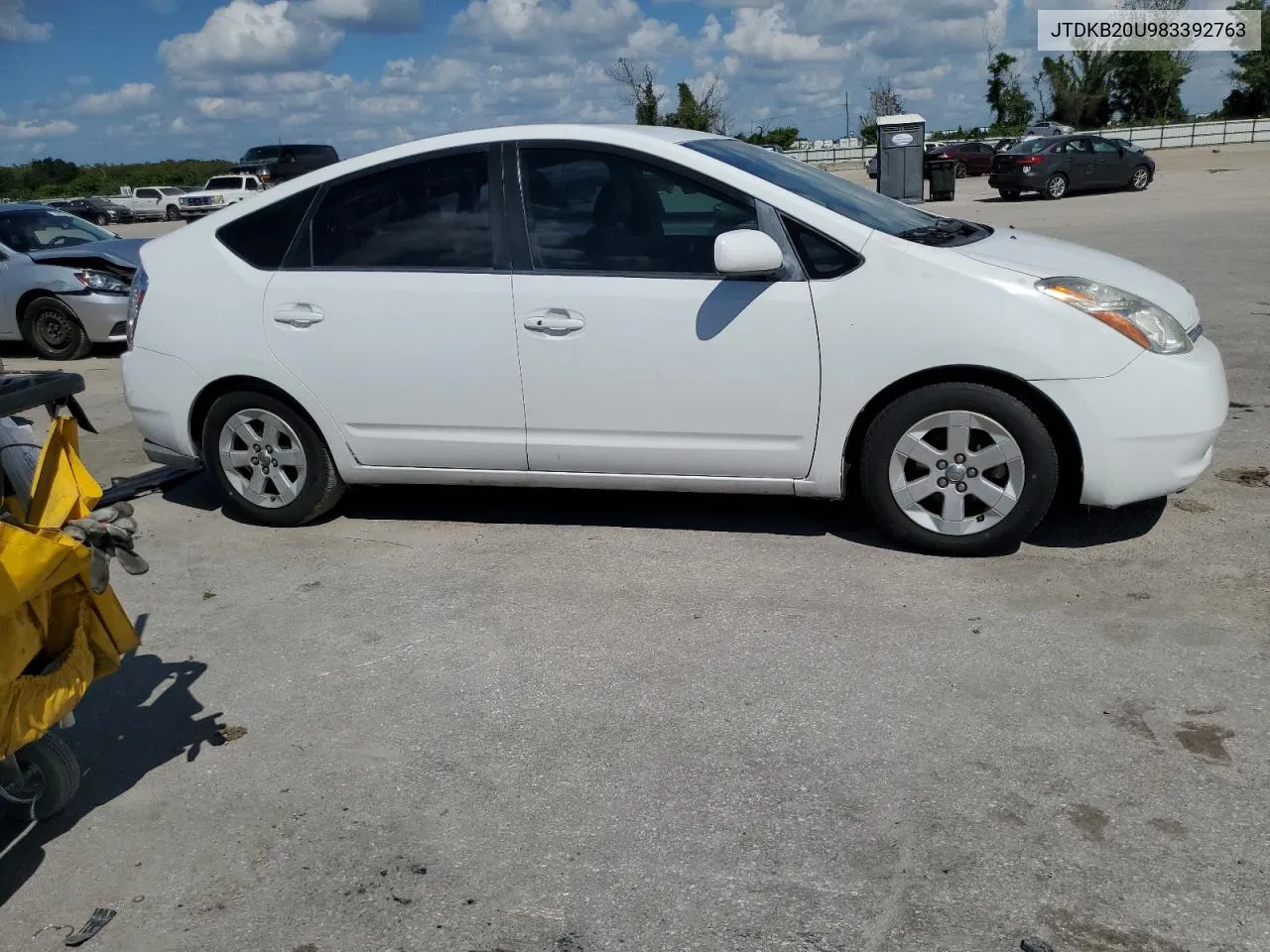 2008 Toyota Prius VIN: JTDKB20U983392763 Lot: 72952014