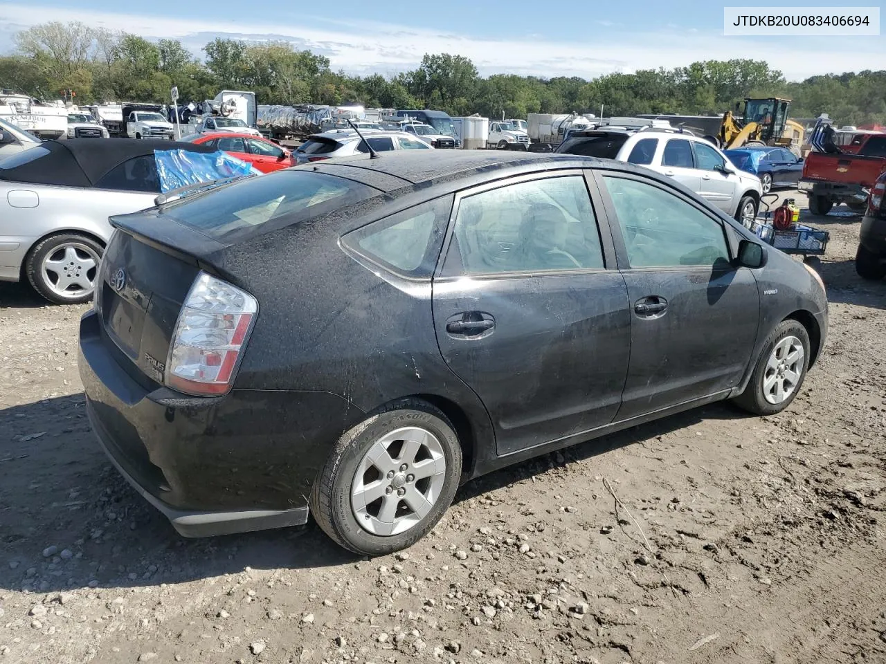 2008 Toyota Prius VIN: JTDKB20U083406694 Lot: 73062524