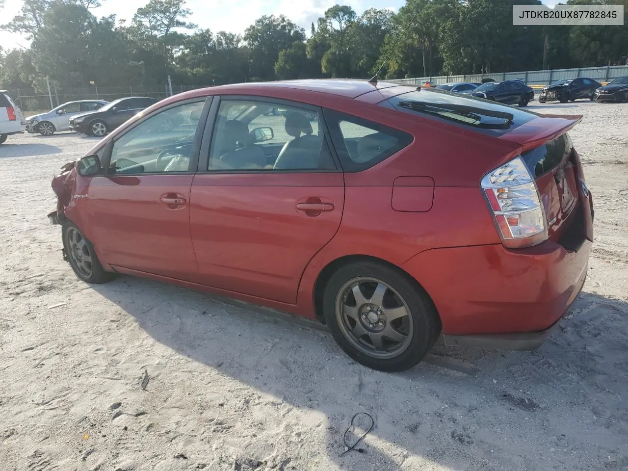 2008 Toyota Prius VIN: JTDKB20UX87782845 Lot: 73102724