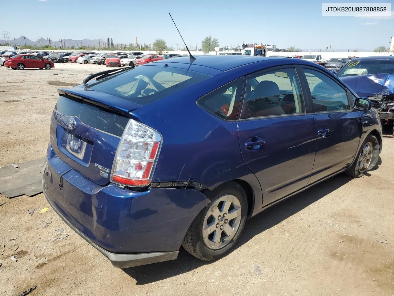 2008 Toyota Prius VIN: JTDKB20U887808858 Lot: 73146504