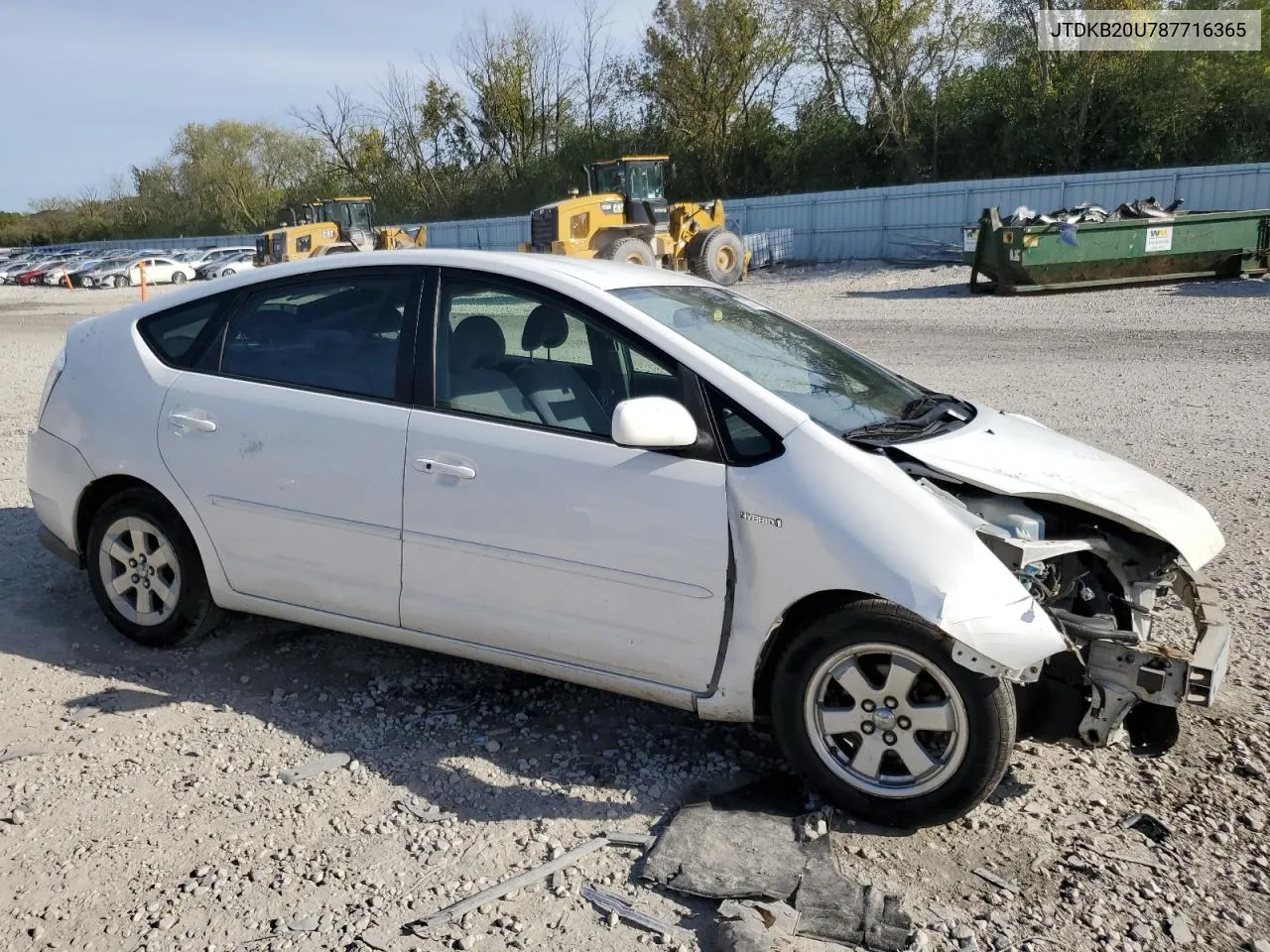 2008 Toyota Prius VIN: JTDKB20U787716365 Lot: 73197044