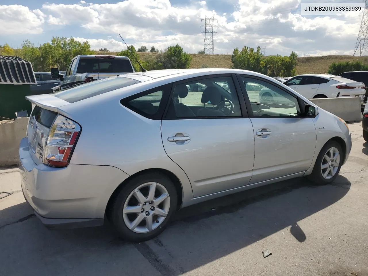 2008 Toyota Prius VIN: JTDKB20U983359939 Lot: 73339294