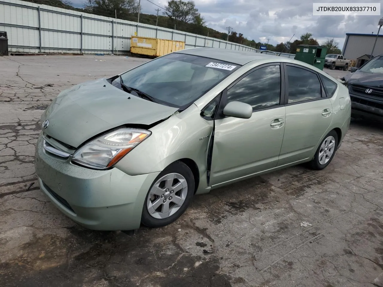 2008 Toyota Prius VIN: JTDKB20UX83337710 Lot: 73477274