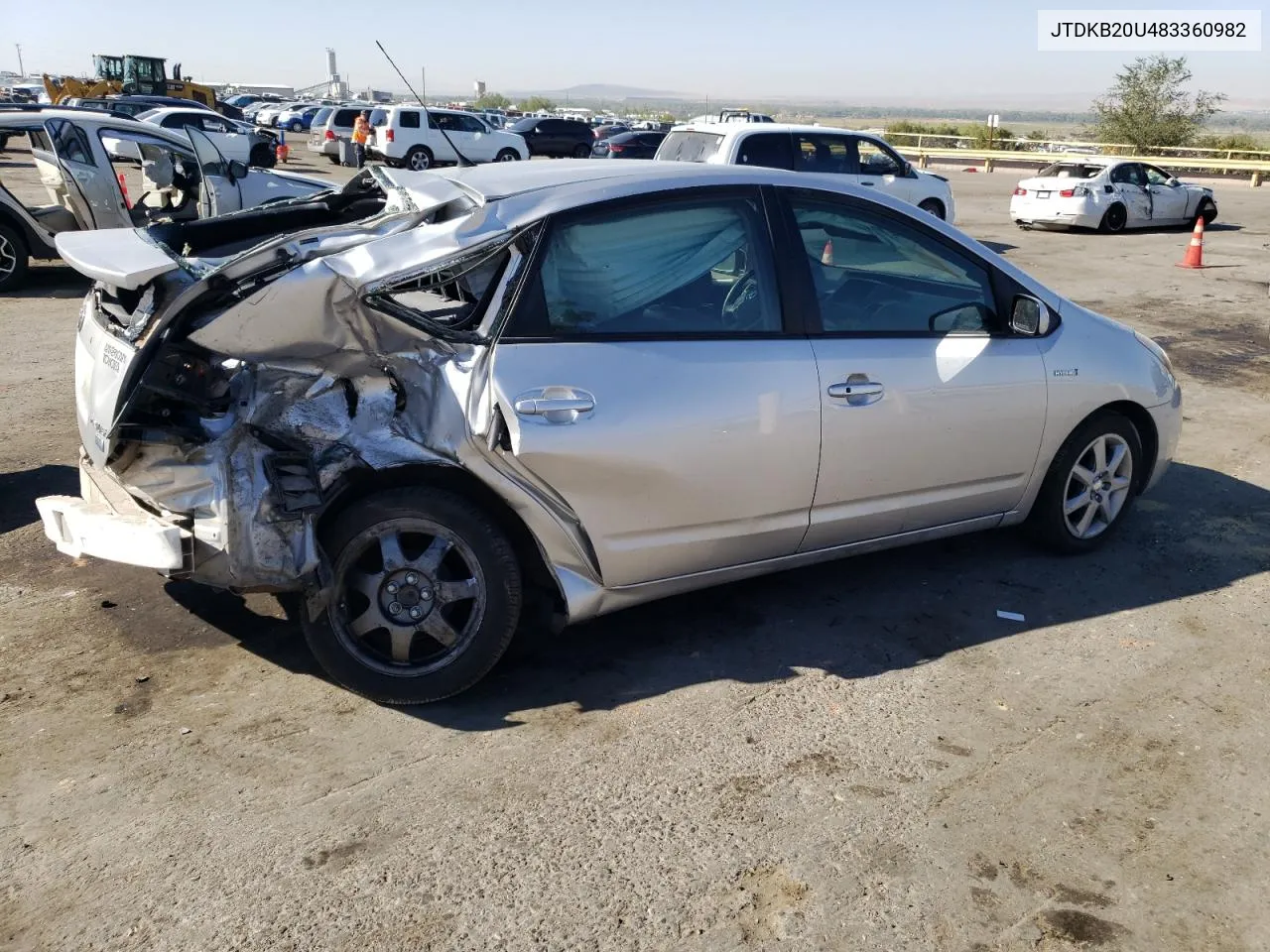 2008 Toyota Prius VIN: JTDKB20U483360982 Lot: 73499374