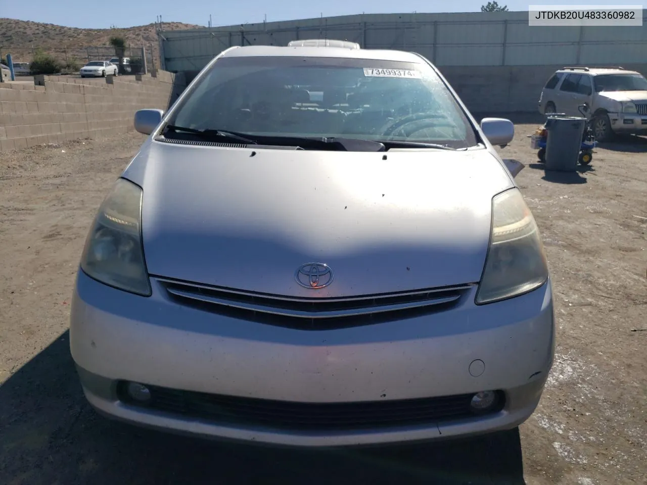 2008 Toyota Prius VIN: JTDKB20U483360982 Lot: 73499374