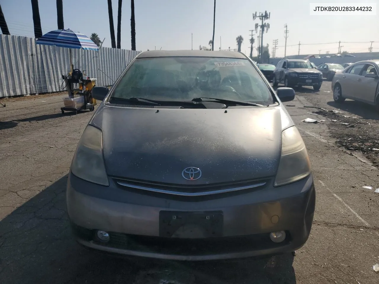 2008 Toyota Prius VIN: JTDKB20U283344232 Lot: 73548384