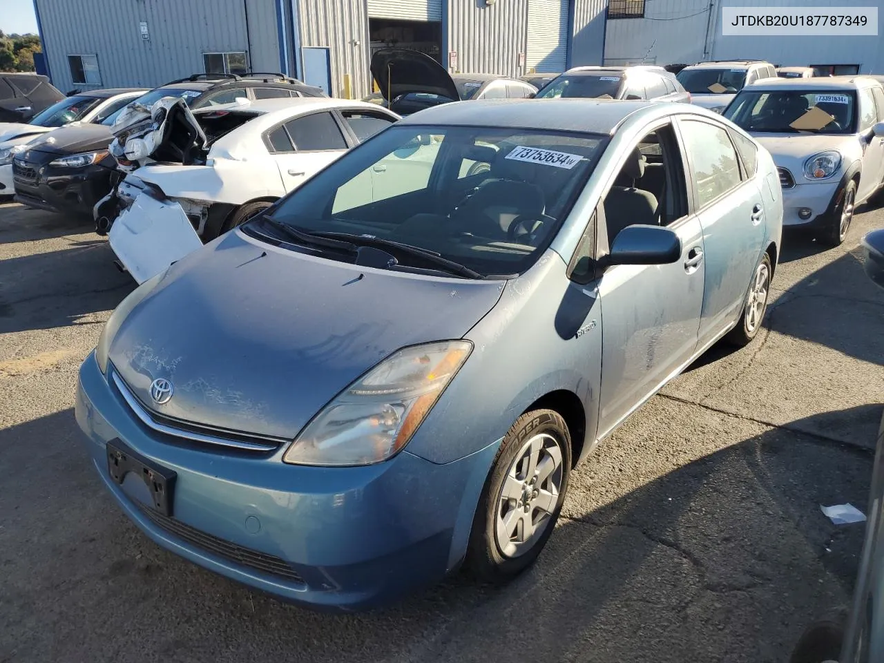 2008 Toyota Prius VIN: JTDKB20U187787349 Lot: 73753634