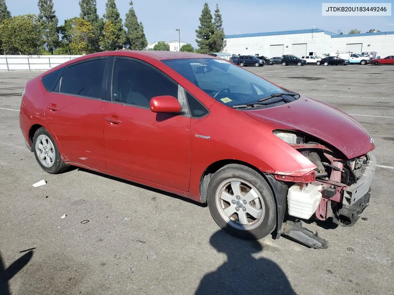 2008 Toyota Prius VIN: JTDKB20U183449246 Lot: 73797174