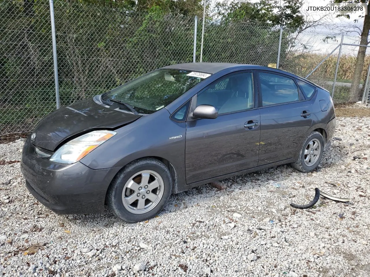 2008 Toyota Prius VIN: JTDKB20U183306278 Lot: 73973884